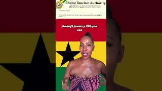 Visa-on-Arrival for Ghana is back!!!From December 1 to January 15, 2025 enjoy the luxury