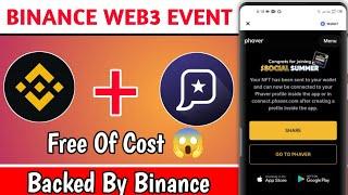 BINANCE WEB3 NEW AIRDROP  PHAVER AIRDROP  NO NEED INVEST LIVE PROCESS#digitaltricks #binanceloot