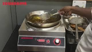 Making vada in Induction Stove I Kadai/WOK I Commercial Induction Stove I SOWBAGHYA