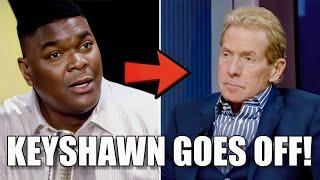 FS1 Keyshawn Johnson CHECKED Skip Bayless Over Shannon Sharpe! "Dont Get Out Of Pocket" MUST SEE