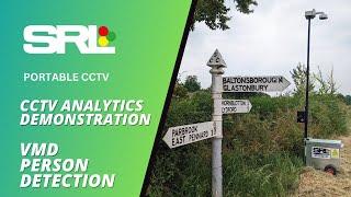 VMD Person Detection Demonstration | Portable CCTV | SRL Traffic Systems