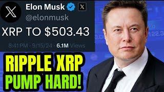 XRP RIPPLE: ELON MUSK $104 BILLION XRP BUYOUT! :money_with_wings::rocket: $503.43 XRP PUMP TONIGHT