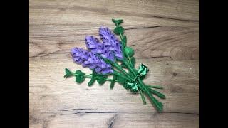 Lavanda handmade din fetru How to Make Felt LAVENDER Flower / DIY Flowers / Felt Flowers Tutorial