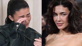 Kylie Jenner chorando por causa de comentários sobre sua aparência