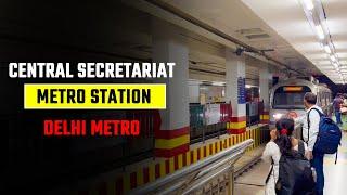 Central Secretariat Metro Station || Delhi Metro interchange metro station