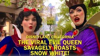 The Viral Evil Queen Savagely ROASTS Snow White and Unleashes Her Crazy Wrath at Disneyland! #disney