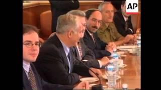 Israel - Warren Christopher meets PM Netanyahu