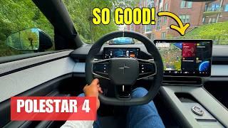 Polestar 4 Long Range Single Motor RWD | Review POV Test Drive | 272HP