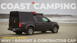 Introducing my aluminum work canopy while truck camping on the Oregon coast