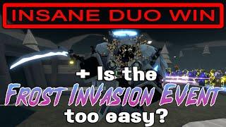 INSANE DUO WIN in the FROST EVENT + Is this event too easy?? Tower Defense Simulator - ROBLOX