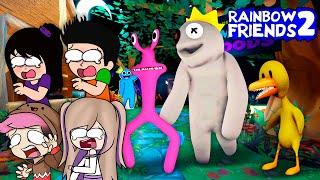 NOS ESCONDEMOS DE LOS RAINBOW FRIENDS CAPITULO 2  CON LYNA, CHOCOBLOX Y ADRI SF | JONDRES GC