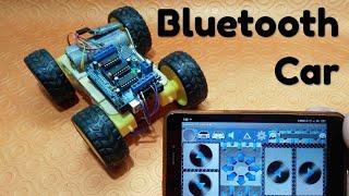 Bluetooth Car using Arduino + HC05 +Android APP by Manmohan Pal