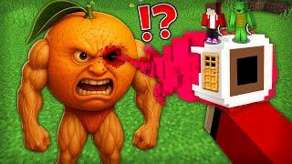JJ and Mikey Build SECRET BASE Inside a UDIN DIN DIN DUN's EYE in Minecraft Challenge - Maizen