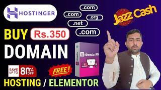 How to Buy Domain from Hostinger with EasyPaisa JazzCash || How to Purchase Domain 2024