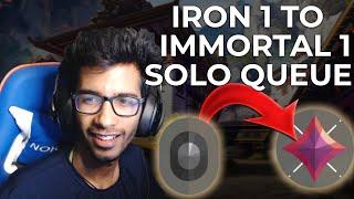 Valorant Live | Solo Queue From Rank Iron 1 to Immortal 1 | Day 1