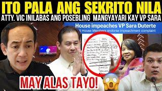 JUST NOW! REBELASYON NI ATTY. VIC SA IMPEACHMENT KAY VP SARA! | SASAB0G SA GALIT! | LATEST NEWS