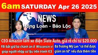 Apr 26, 2025 FBI bắt giữ bà chánh án ở  Wisconsin vì giúp người nhập cư lậu trốn tránh ICE