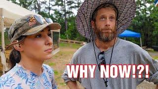 It Came At The WORST Time! Yes. MORE Problems and Delays For Our Cabin Homestead Build | Siding Prep