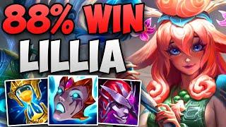 CHALLENGER 88% WIN RATE LILLIA! | CHALLENGER LILLIA JUNGLE GAMEPLAY | Patch 13.15 S13