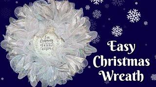 Easy Christmas Wreath Tutorial | Pancake Wreath Tutorial | How to Make a Pancake Wreath | DIY Wreath