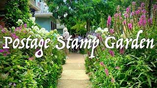 Her postage stamp size garden