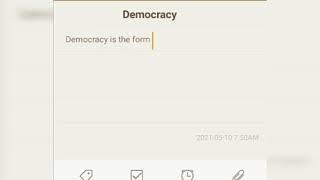 Short Essay on Democracy | "Democracy"