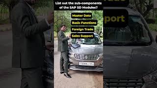 List out the sub-components of the SAP SD modules. #shorts #sap #sapsd #trending #ytshorts