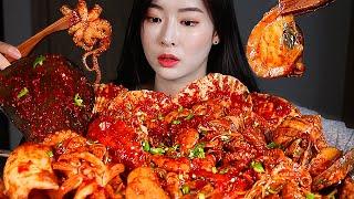 ASMR MASSIVE SEAFOOD BOIL! SPICY BRAISED SEAFOOD! 12 TYPES OF SEAFOOD FEAST * MUKBANG Eating Show