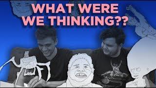 Reacting to our old cringey comics and cartoons (feat. Shlives)