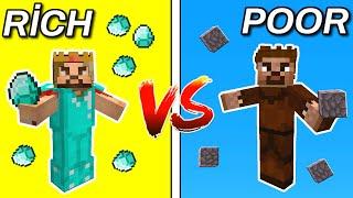 ZENGİN VE FAKİR HAYATI - (Minecraft Animation)