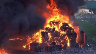 Großbrand bei der ART im Trierer Hafen