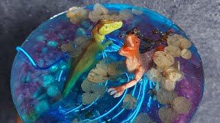 светильник из эпоксидной смолы/ resin art / эпоксидка