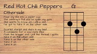 Red Hot Chili Peppers - Otherside UKULELE TUTORIAL W/ LYRICS