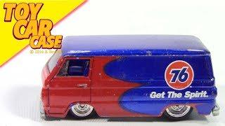 Hot Wheels 1966 Dodge A100 Van Union 76 Real Riders Toy Car Case