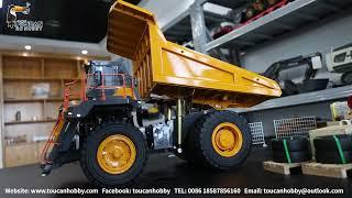 LESU 1/16 Aoue R100E Metal Hydraulic RC Mine Truck Dumper. Net weight: 25KG, got Light System