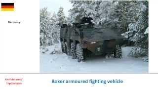 Boxer armoured fighting vehicle Vs ASLAV, Armored personnel carriers 8x8 all specs