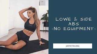 LOWER & SIDE ABS | workout by Evelina