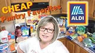 My Favorite Cheap Pantry Items At Aldi | How To Build A Working Pantry & Keep It Stocked Cheaply
