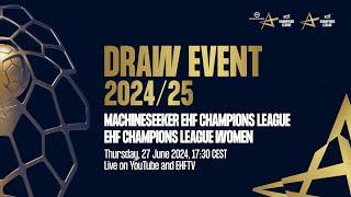 Group Phase | Draw event | EHF Champions League 2024/25