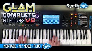 GLAM COMPLETE ROCK COVERS V2 | YAMAHA MONTAGE M MODX PLUS | SOUND LIBRARY