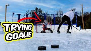 Beer Leaguers Try Goalie - Jeremy Vs Haden