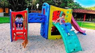 Kids Pretend Play The Master Sent in Playground for Children