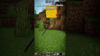 Minecraft Build Hacks | Balloon  | Technical Gaming | #shorts #short