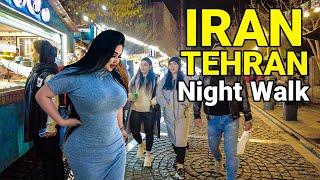 Tehran City NightLife!!!  Night Walk In Luxury Neighborhood | IRAN ایران