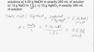 Molarity