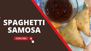 Spaghetti chicken vegetable samosa recipe | Chinese samosa | lifewithanayafoodie