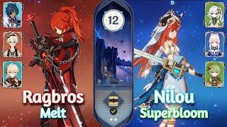 Ragbros Melt & Nilou Superbloom | Spiral Abyss 4.7 | Genshin Impact