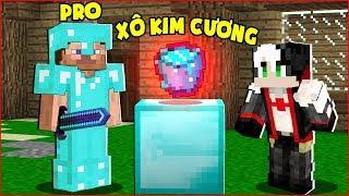 REDHOOD TÌM ĐƯỢC CÁI XÔ CÓ THỂ BIẾN CẢ THẾ GIỚI MINECRAFT THÀNH KIM CƯƠNG CỦA PRO*Thử Thách Redhood