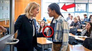 Racist Teacher Expels Black Student - Next Days, Her Father’s Black SUV Pulls Up At School!