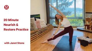 Restorative Yoga | 20 Minute Yoga Flow with Janet Stone | lululemon